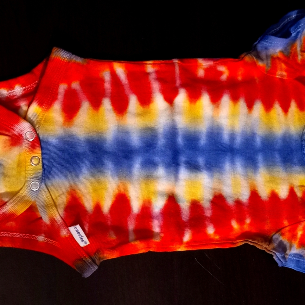 Hand-made Tie Dye Onesie size 3-9 months